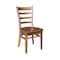 International Concepts Round 30 in Rd Top Pedestal Table, 2 Emily Chairs, Distressed Oak, 30 W, 30 L, 29.1 in H, Wood K42-30RT-C617-2 - alternate 3